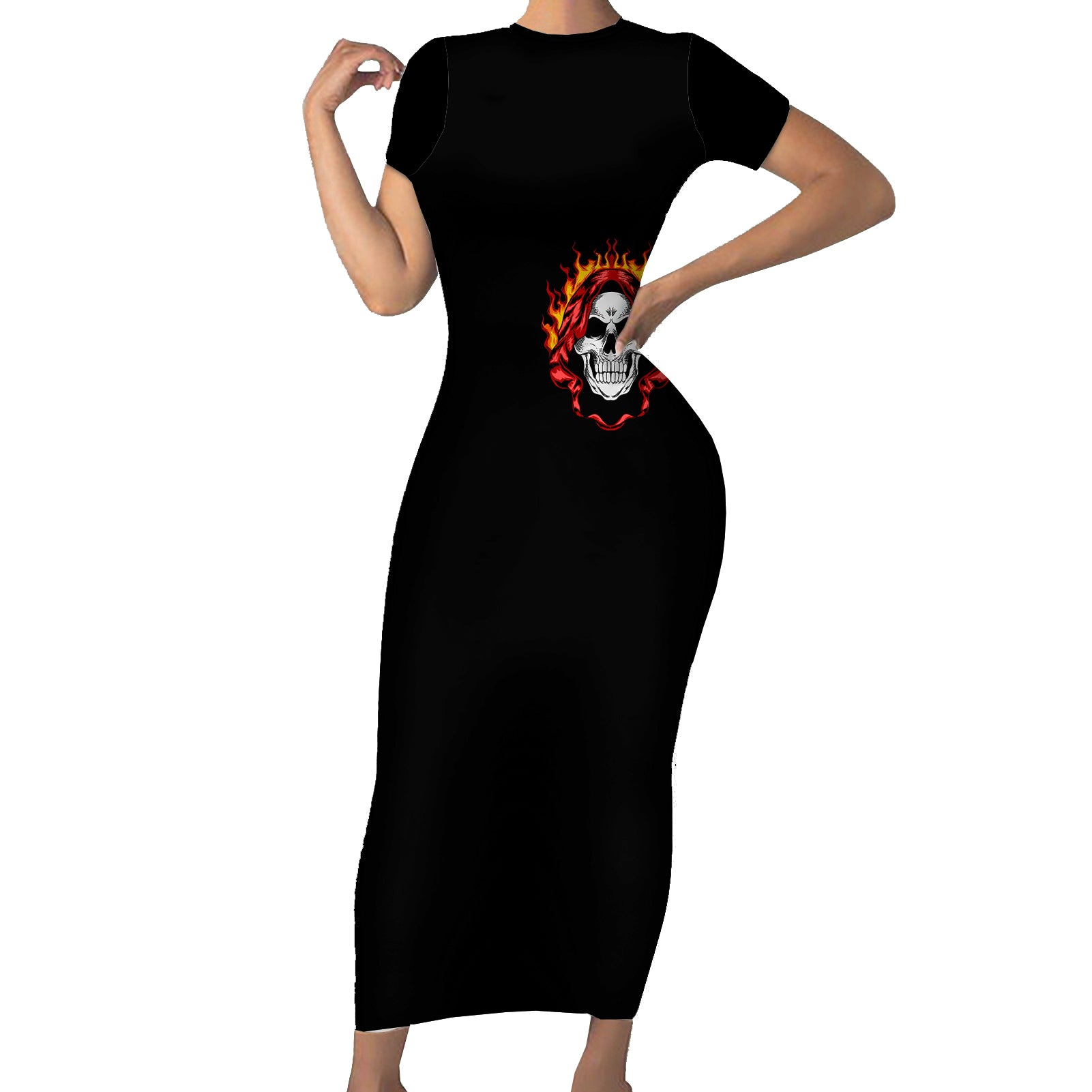 skull-short-sleeve-bodycon-dress-before-your-judge-me-pls-understand