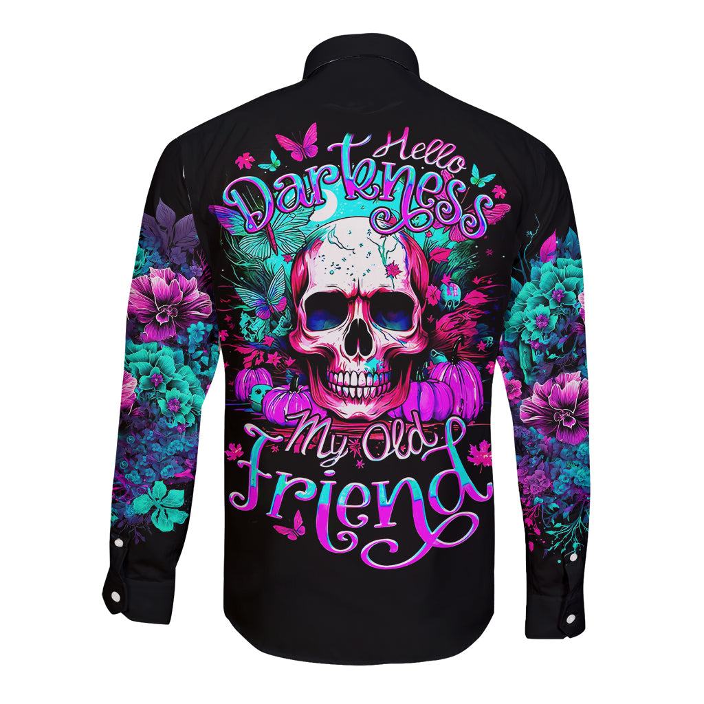 skull-long-sleeve-button-shirt-hello-darkness-my-old-friend-pinky