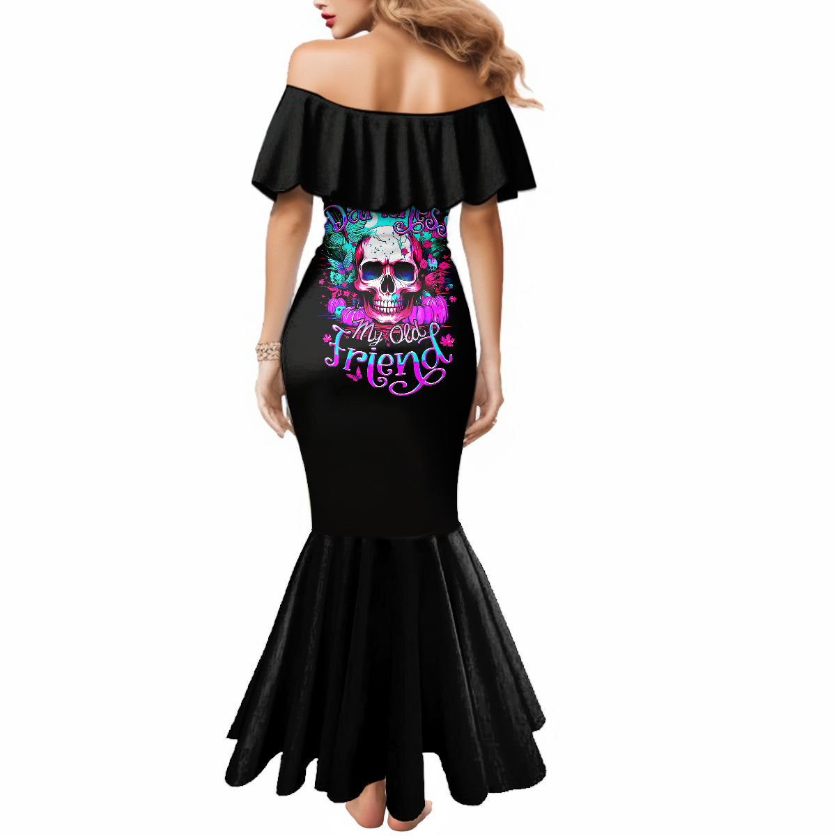 skull-mermaid-dress-hello-darkness-my-old-friend-pinky
