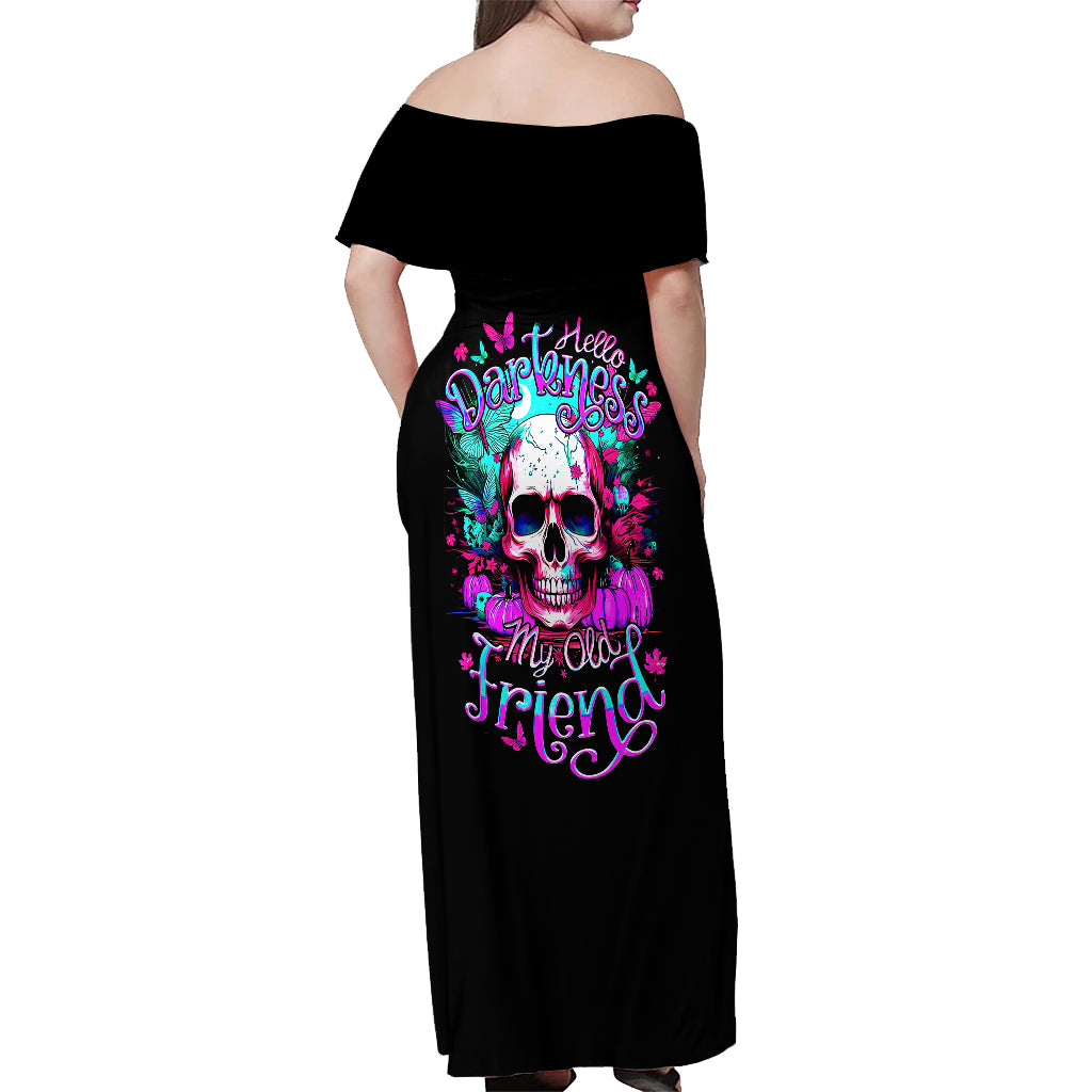 skull-off-shoulder-maxi-dress-hello-darkness-my-old-friend-pinky