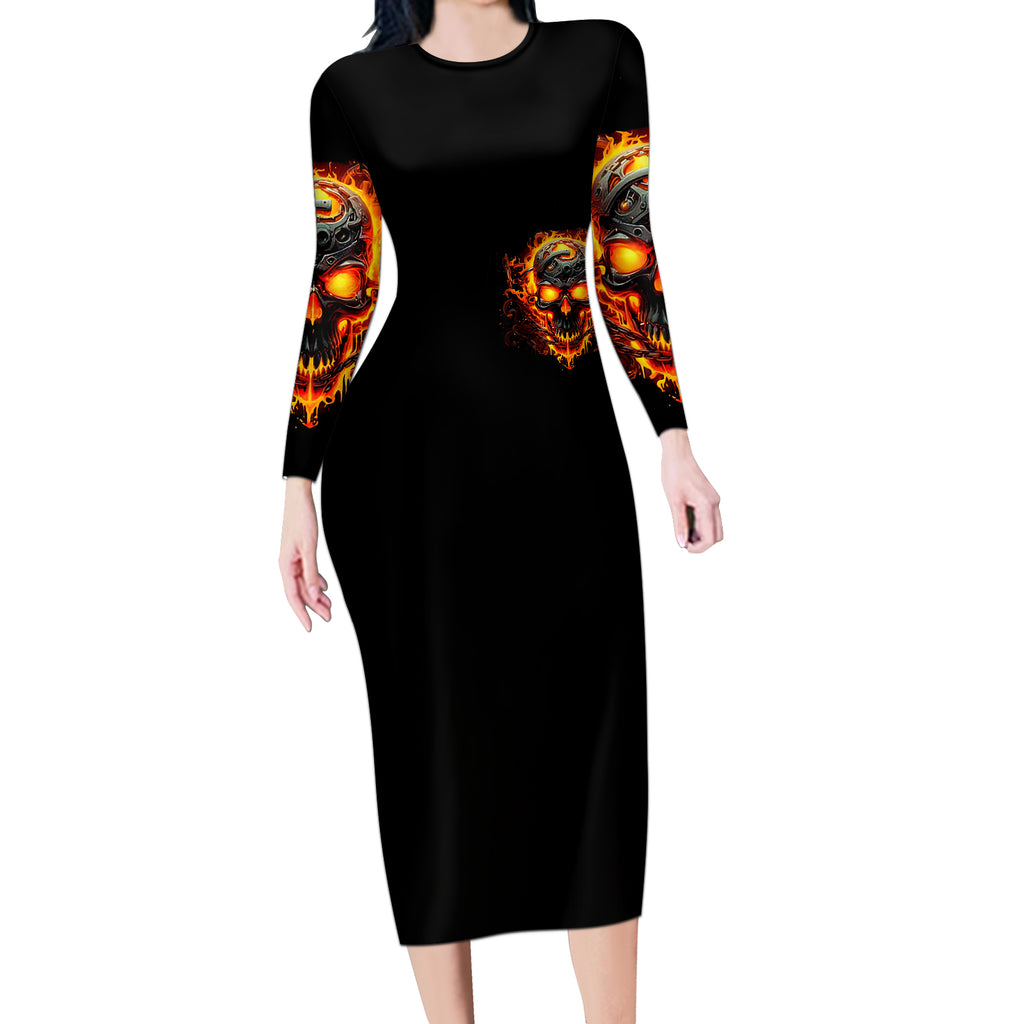 flame-skull-long-sleeve-bodycon-dress-i-can-fix-stupid-but-that-hurt