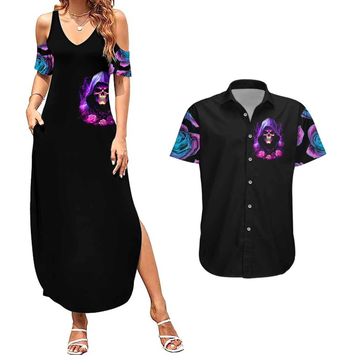 purple-skull-couples-matching-summer-maxi-dress-and-hawaiian-shirt-i-talk-i-smile-but-be-carefull-when-i-silent