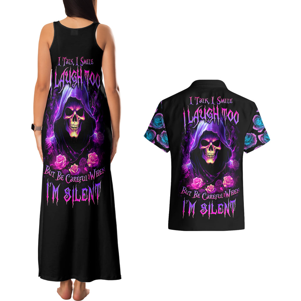 purple-skull-couples-matching-tank-maxi-dress-and-hawaiian-shirt-i-talk-i-smile-but-be-carefull-when-i-silent