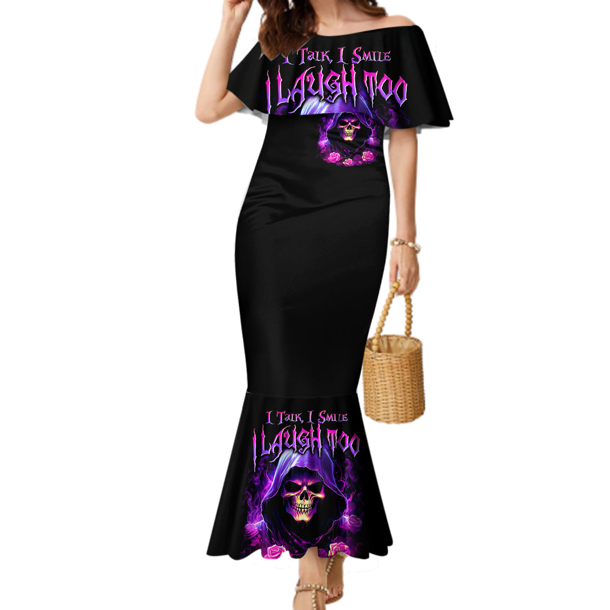 purple-skull-mermaid-dress-i-talk-i-smile-but-be-carefull-when-i-silent