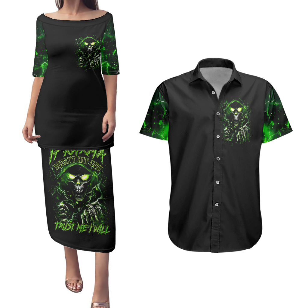 thunder-skull-couples-matching-puletasi-dress-and-hawaiian-shirt-if-karma-dont-hit-you-trust-me-i-will