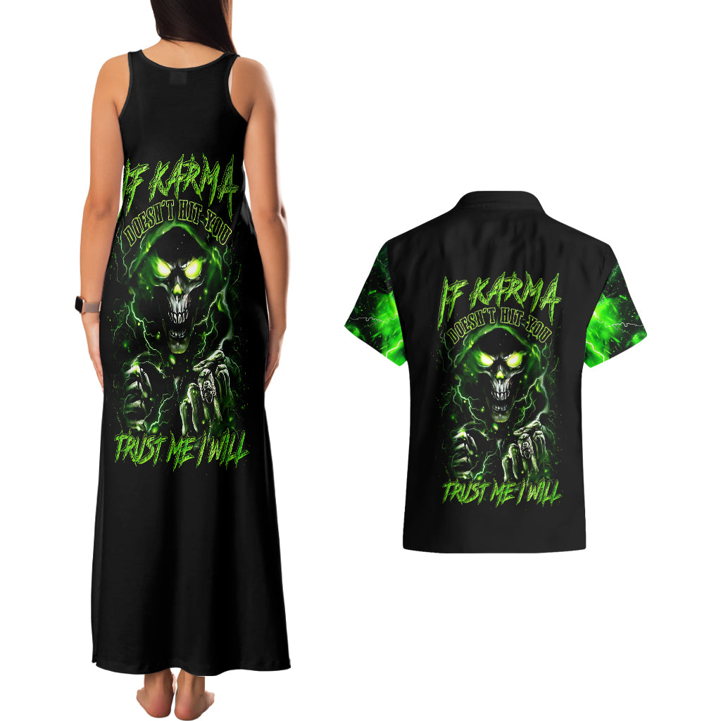 thunder-skull-couples-matching-tank-maxi-dress-and-hawaiian-shirt-if-karma-dont-hit-you-trust-me-i-will