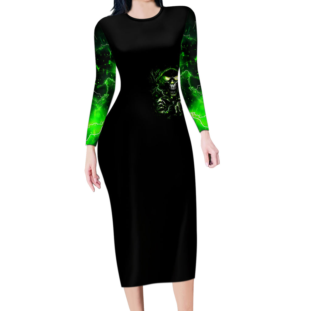 thunder-skull-long-sleeve-bodycon-dress-if-karma-dont-hit-you-trust-me-i-will