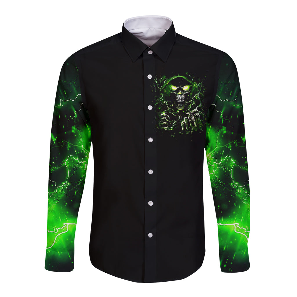 thunder-skull-long-sleeve-button-shirt-if-karma-dont-hit-you-trust-me-i-will