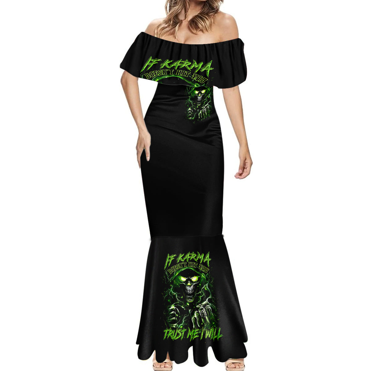 thunder-skull-mermaid-dress-if-karma-dont-hit-you-trust-me-i-will