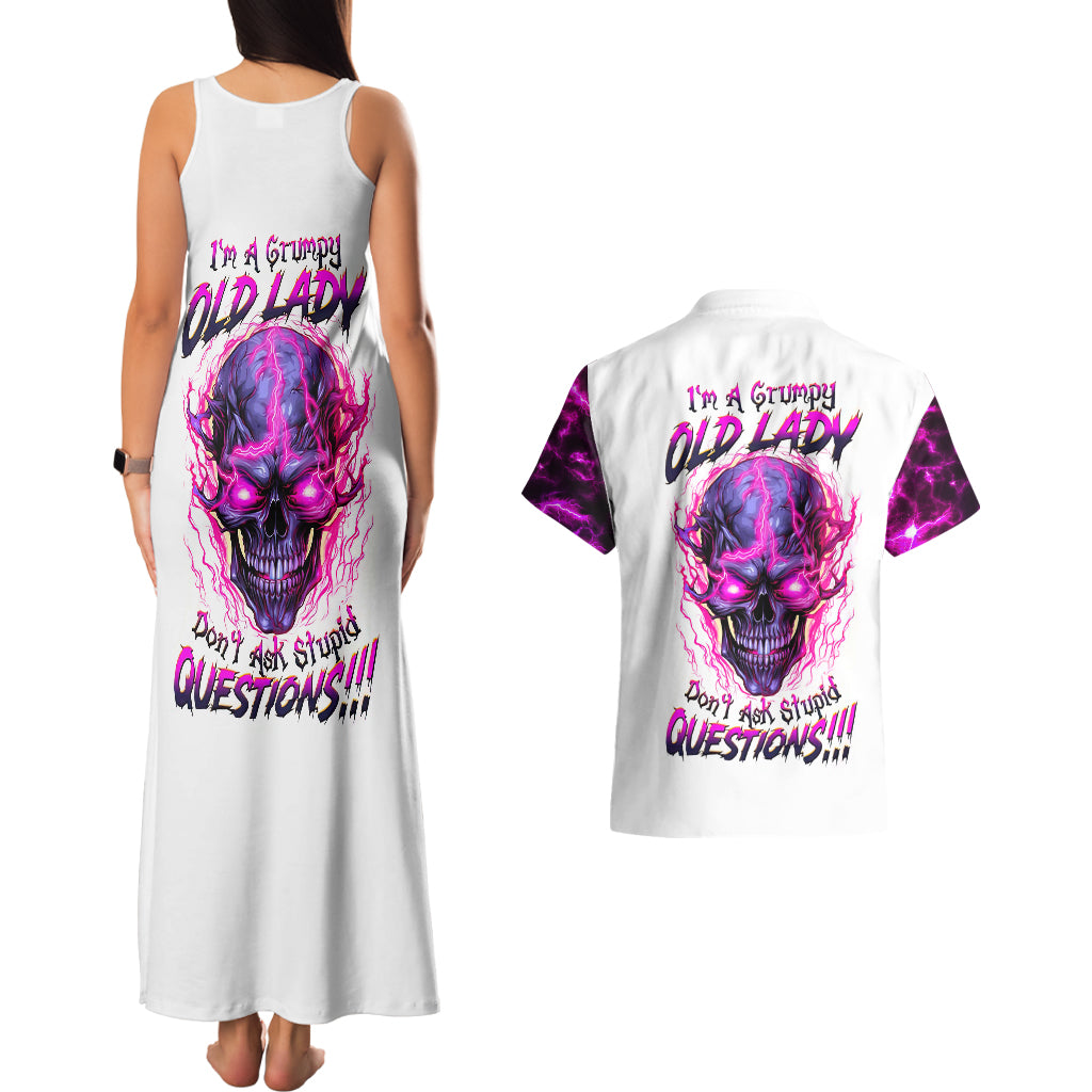 lighting-skull-couples-matching-tank-maxi-dress-and-hawaiian-shirt-im-a-grumpy-old-lady-dont-ask-stupid