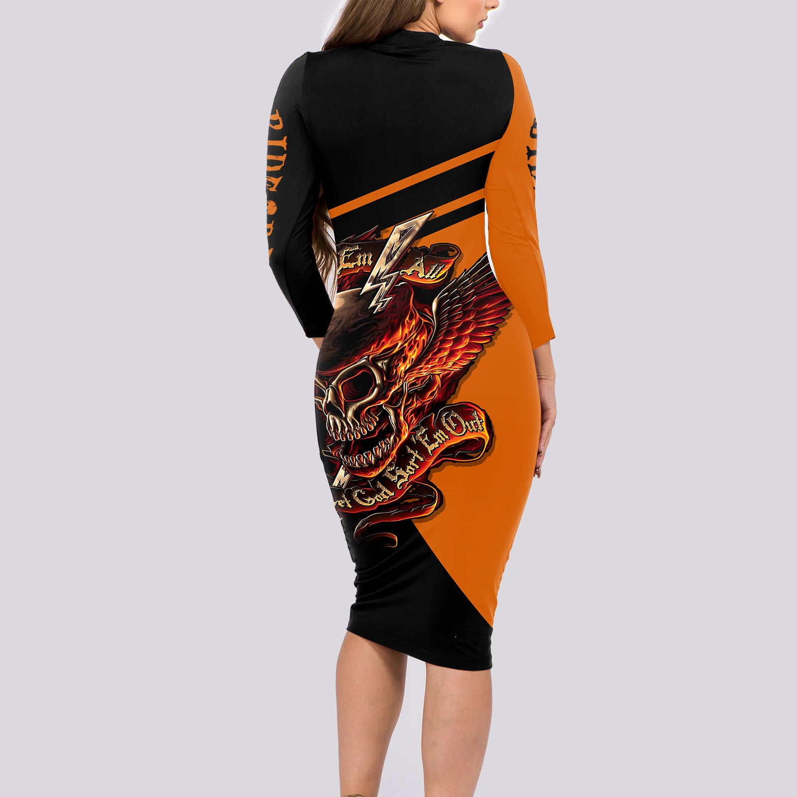 wings-skull-long-sleeve-bodycon-dress-kill-them-all