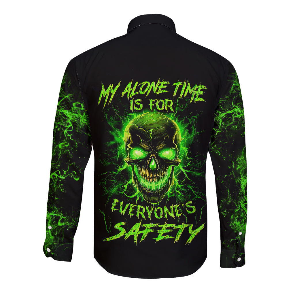 flame-skull-long-sleeve-button-shirt-my-alone-time-is-for-everyone-safe