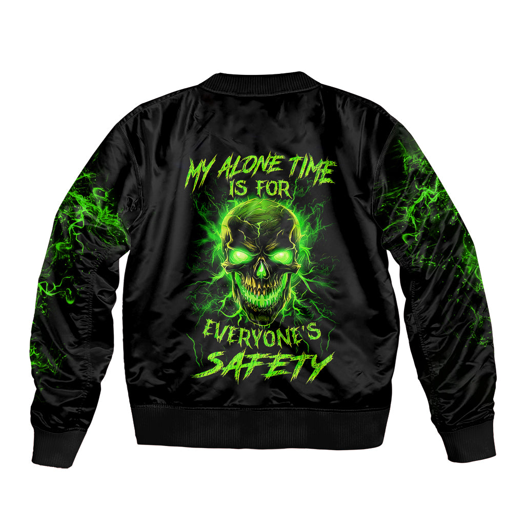 flame-skull-sleeve-zip-bomber-jacket-my-alone-time-is-for-everyone-safe