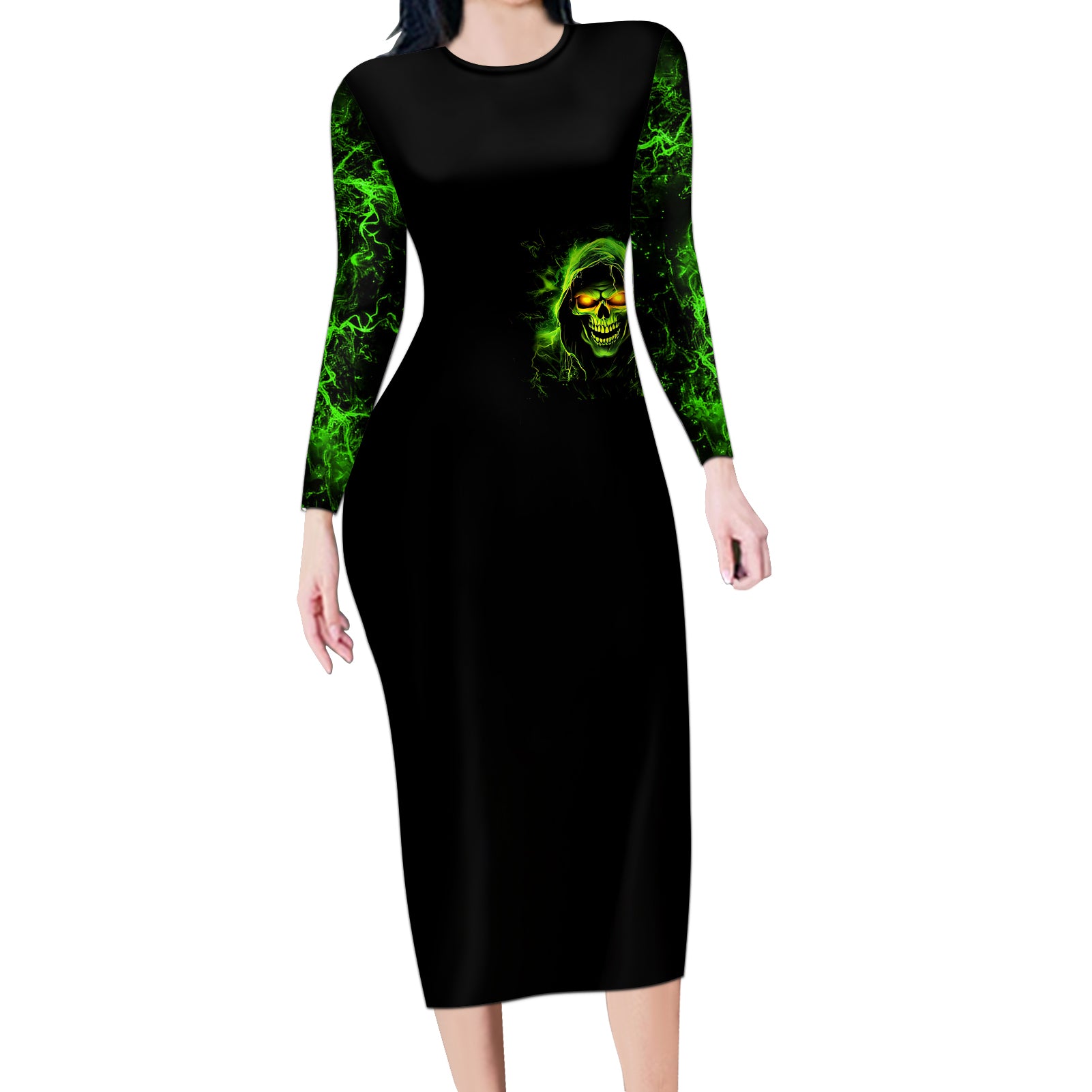 thunder-skull-long-sleeve-bodycon-dress-satan-still-has-a-restrainning-order-against-me