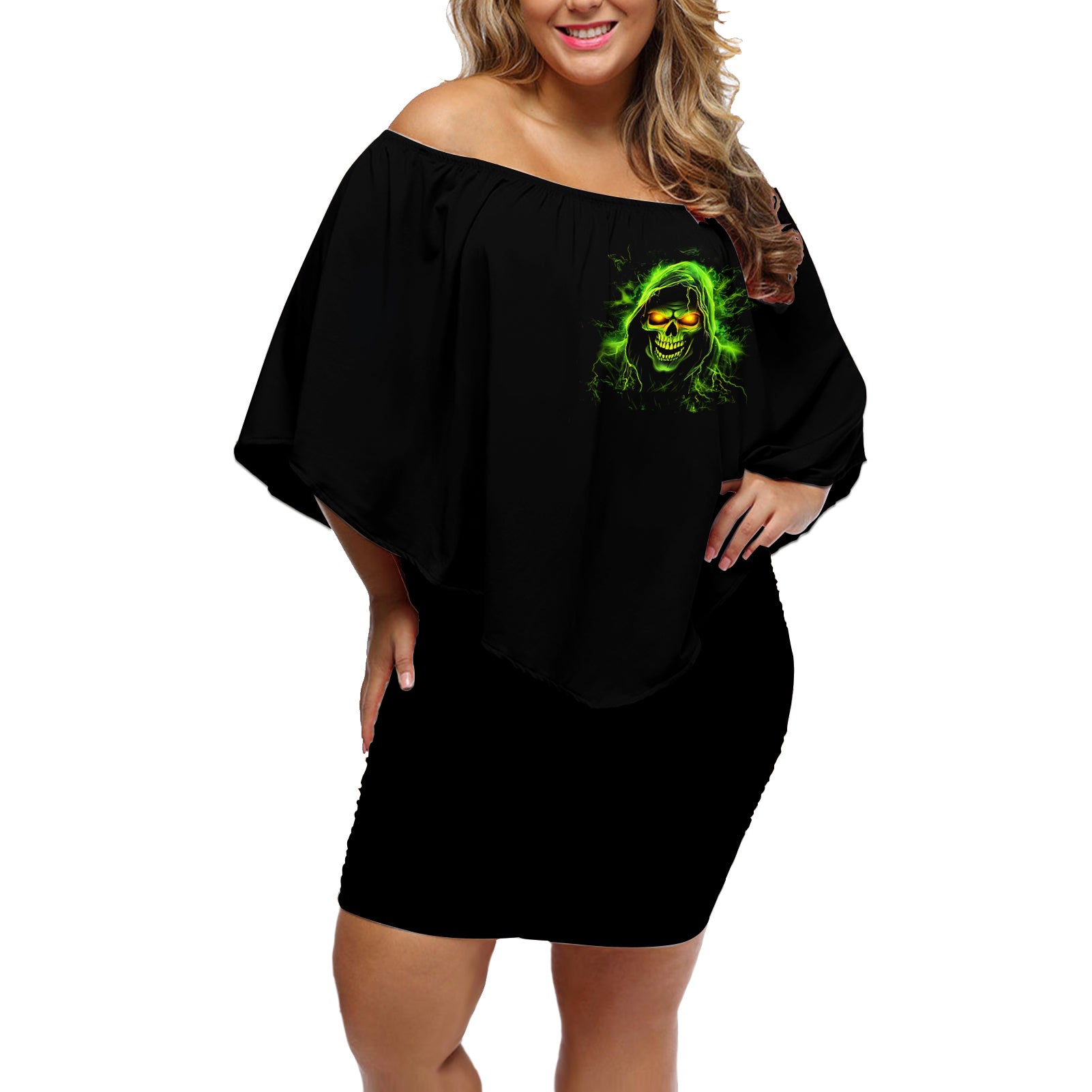 thunder-skull-off-shoulder-short-dress-satan-still-has-a-restrainning-order-against-me