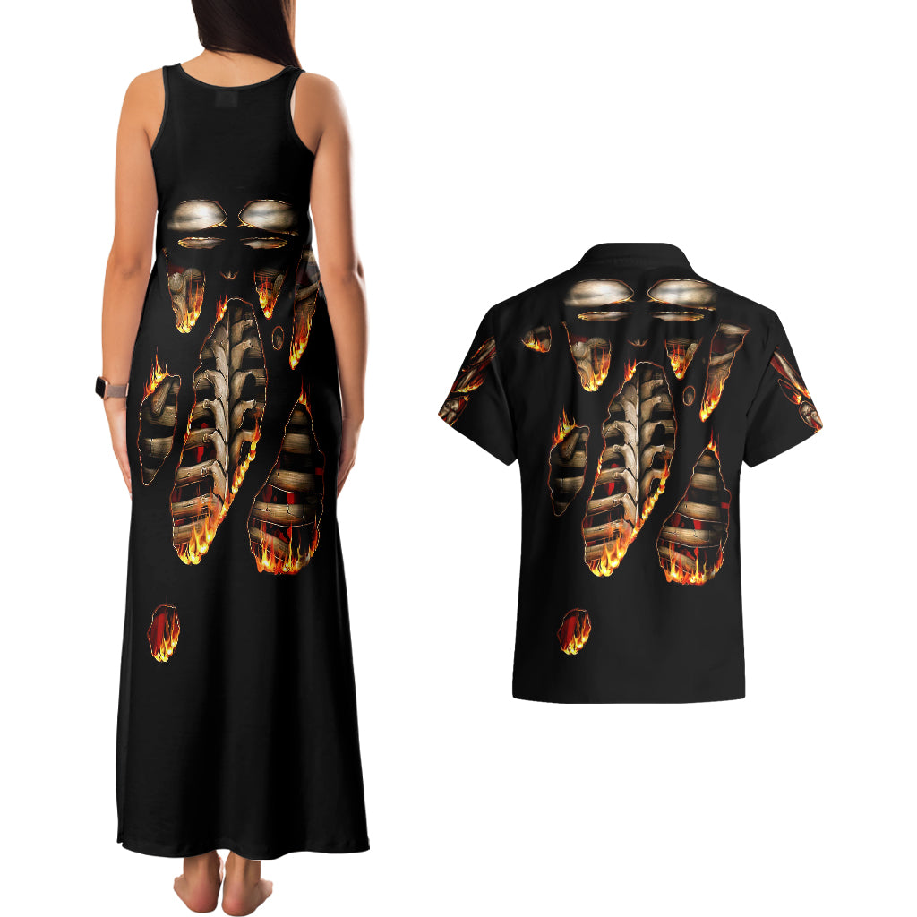 flame-skull-couples-matching-tank-maxi-dress-and-hawaiian-shirt-flame-skeleton-inside-my-body