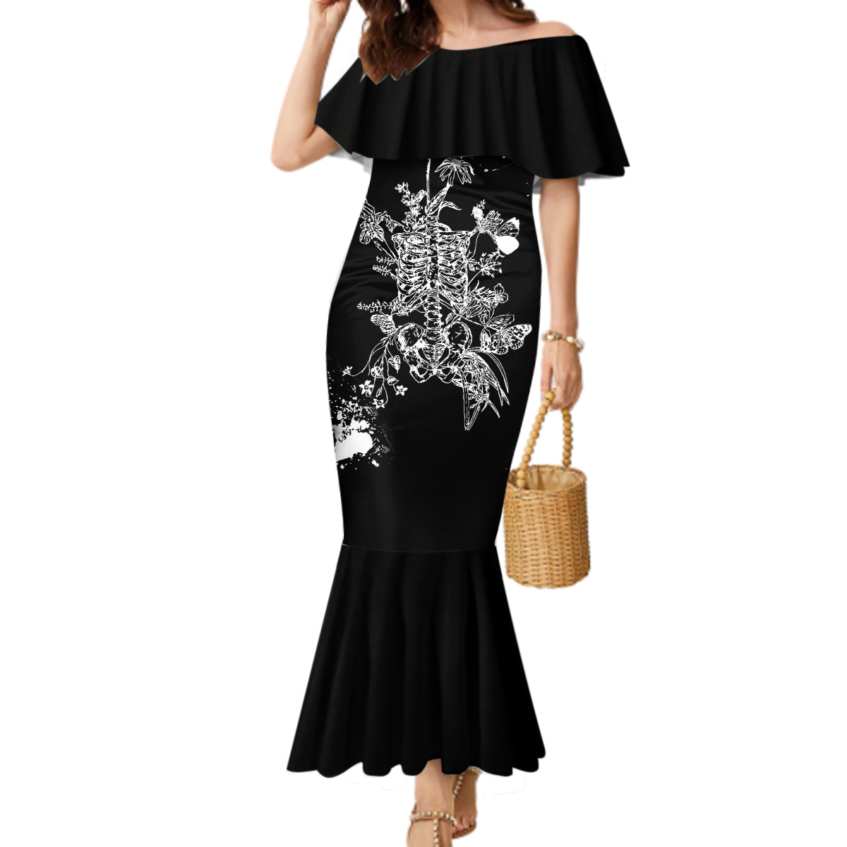 rose-skull-mermaid-dress-white-rose-skull-day-of-the-dead