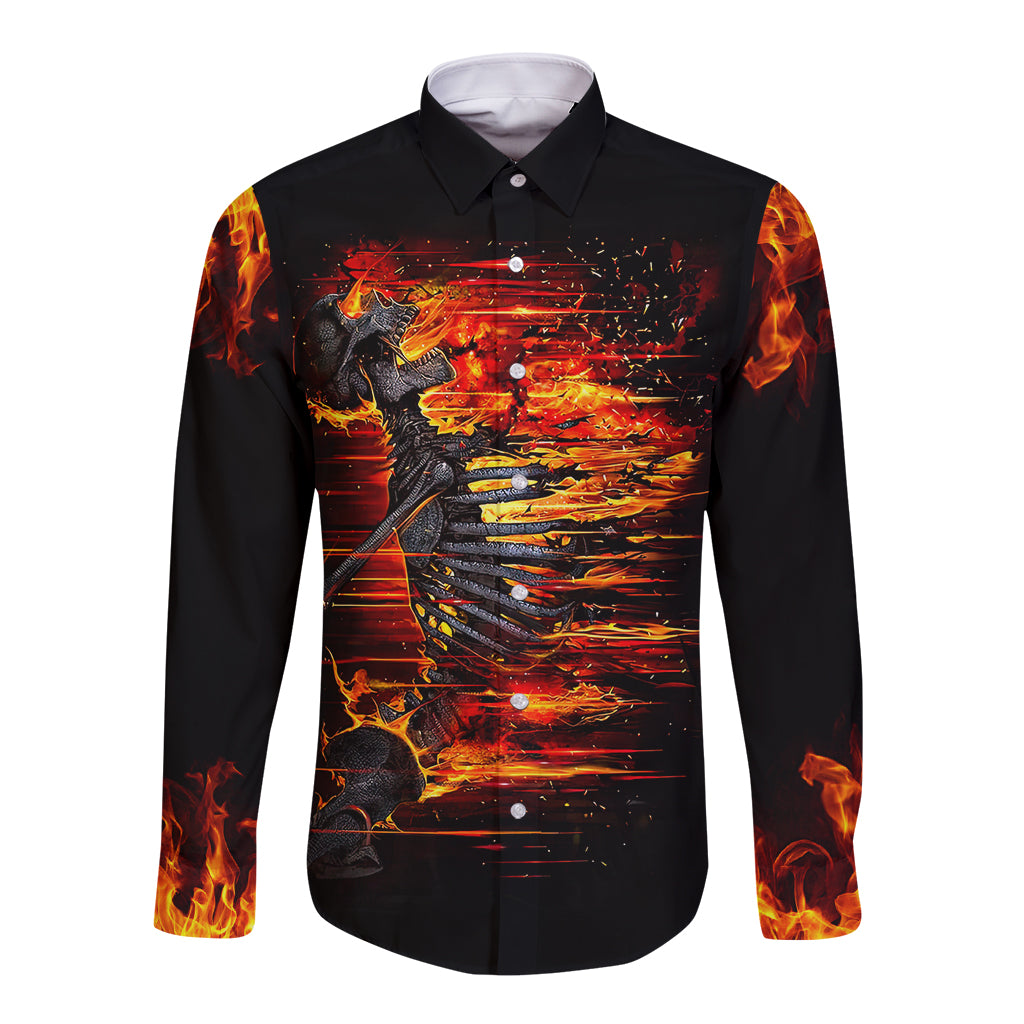 fire-skull-long-sleeve-button-shirt-dead-fire-skeleton-scream