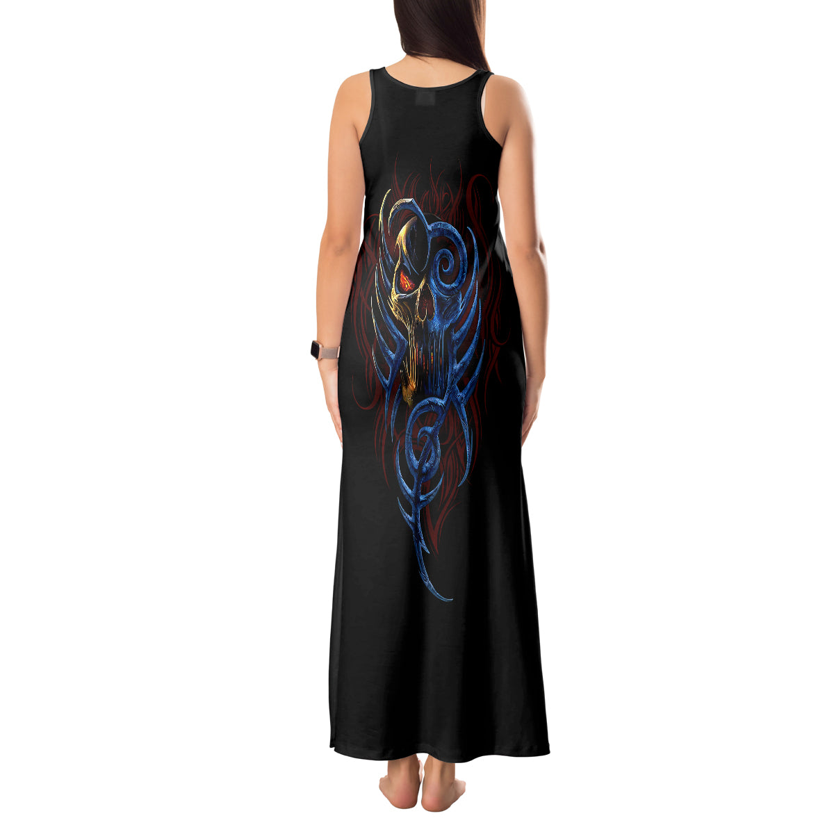 devil-skull-tank-maxi-dress-devil-face-scream