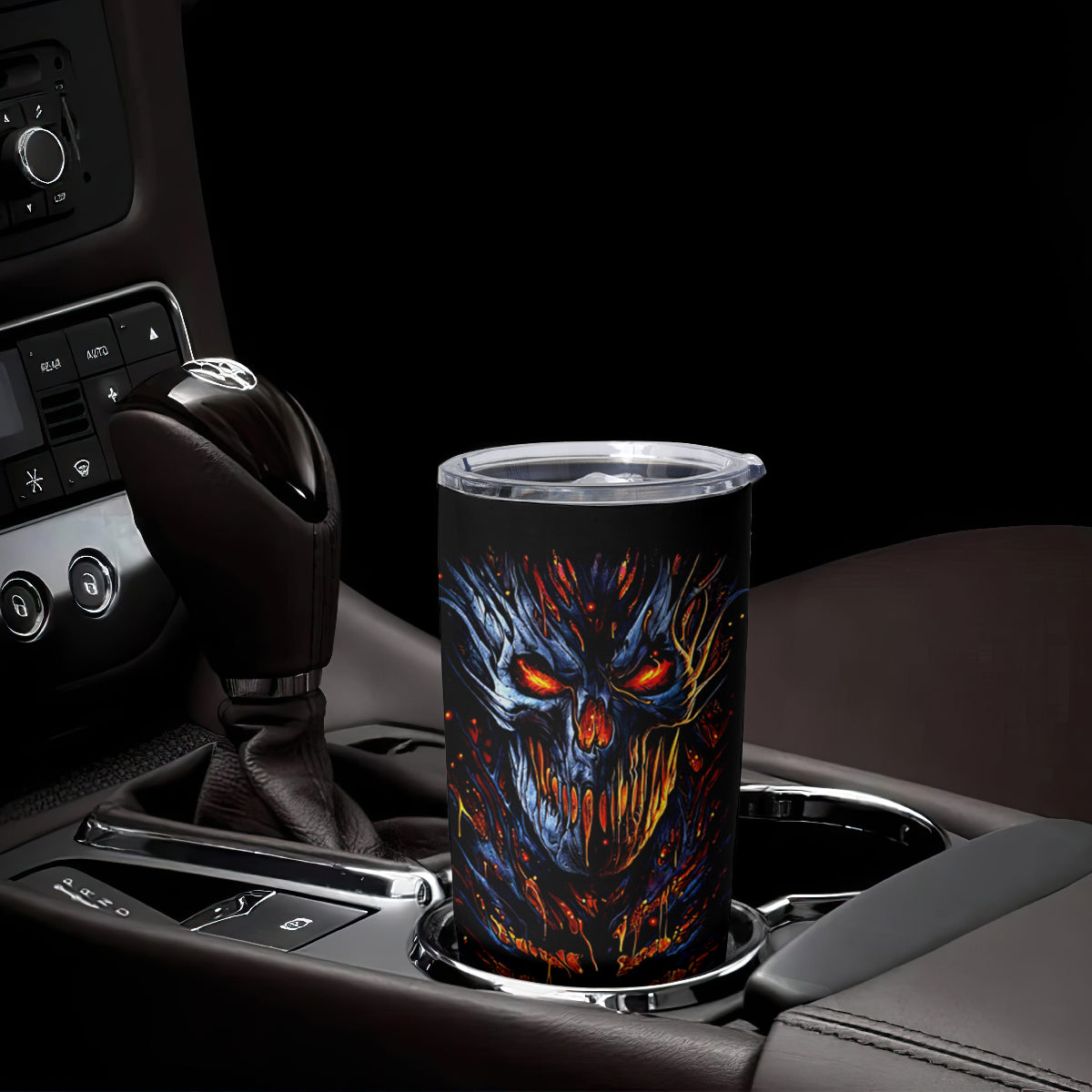 Devil Skull Tumbler Cup Devil Face Scream