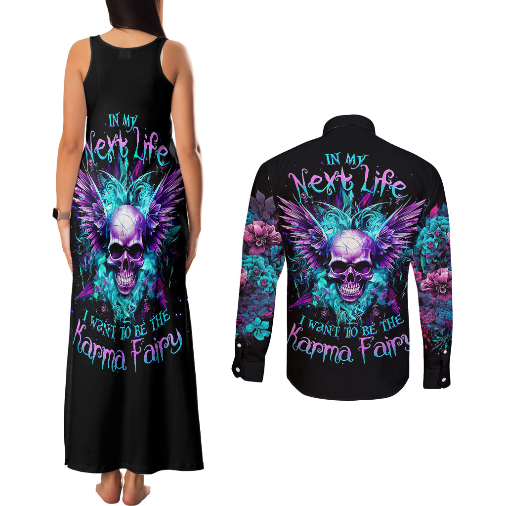 wings-skull-couples-matching-tank-maxi-dress-and-long-sleeve-button-shirts-want-to-be-karma-fairy-rose-skull