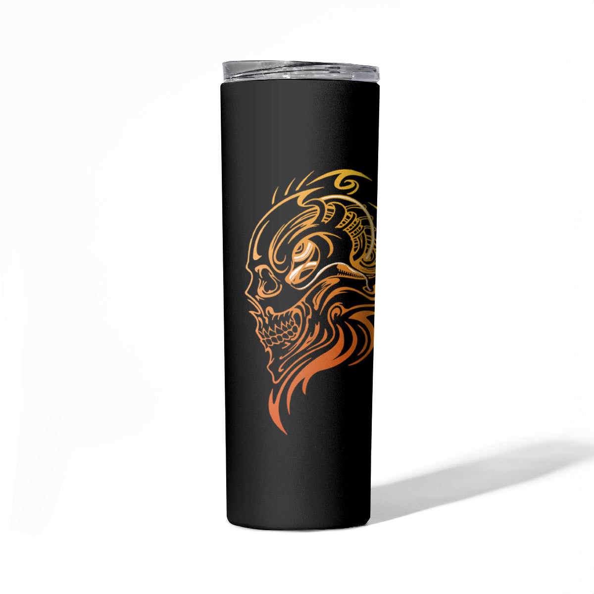 Tattoo Skull Skinny Tumbler Golden Skull Face Tattoo