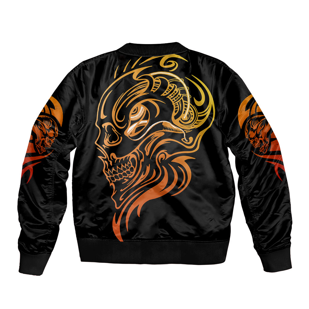 tattoo-skull-sleeve-zip-bomber-jacket-golden-skull-face-tattoo