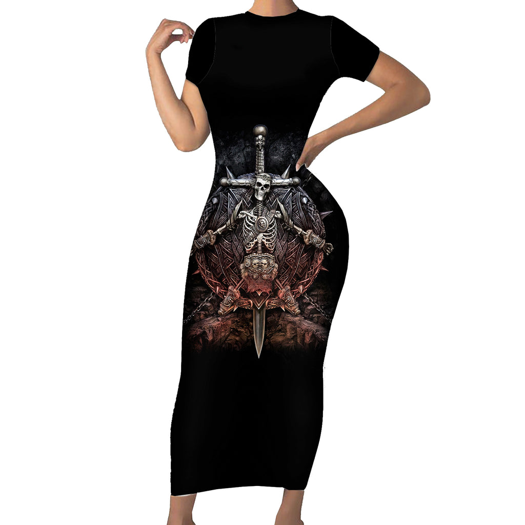 warrior-skull-short-sleeve-bodycon-dress-skull-warrior-viking