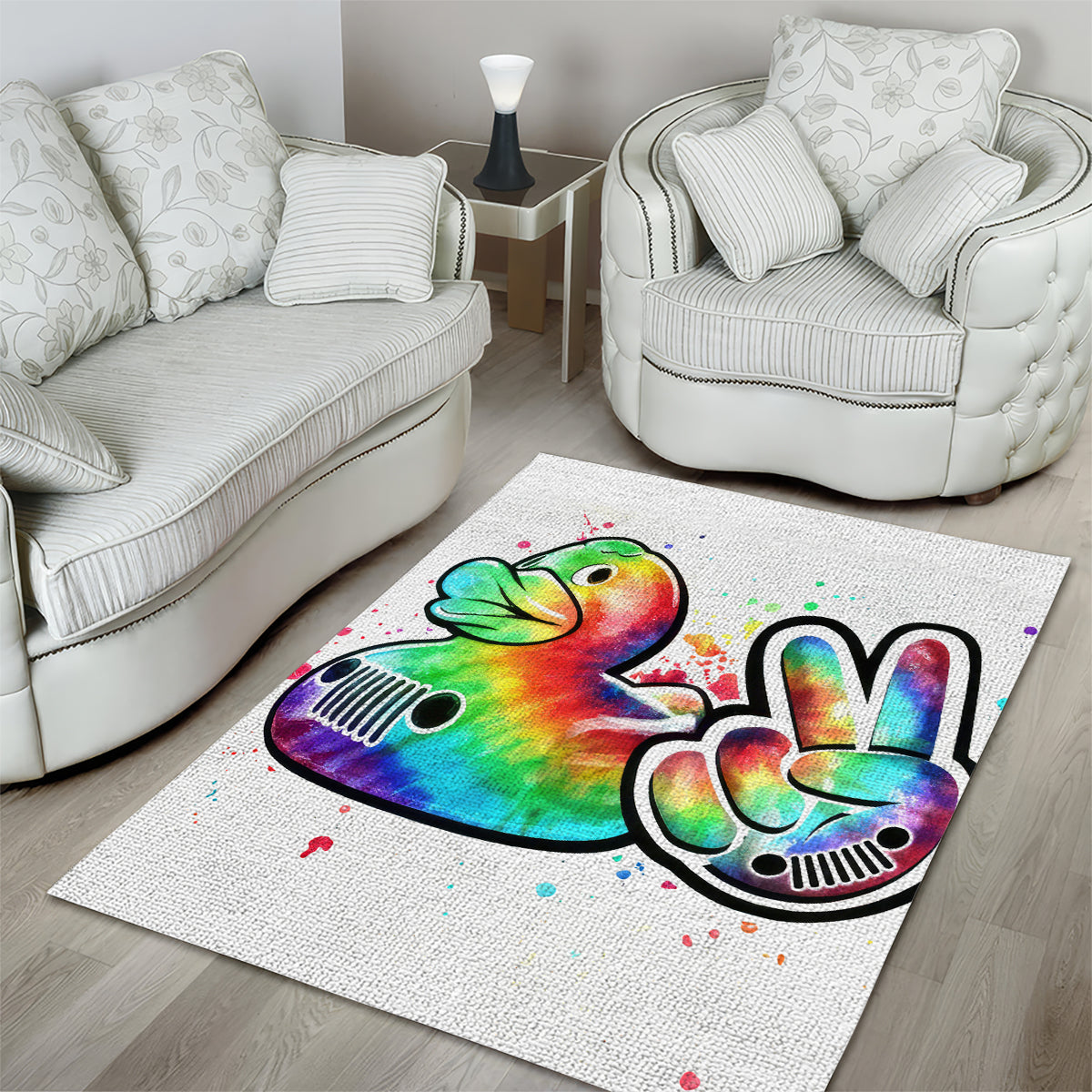 Duck Jeep Area Rug Ain't Nothing But A Jeep Thang