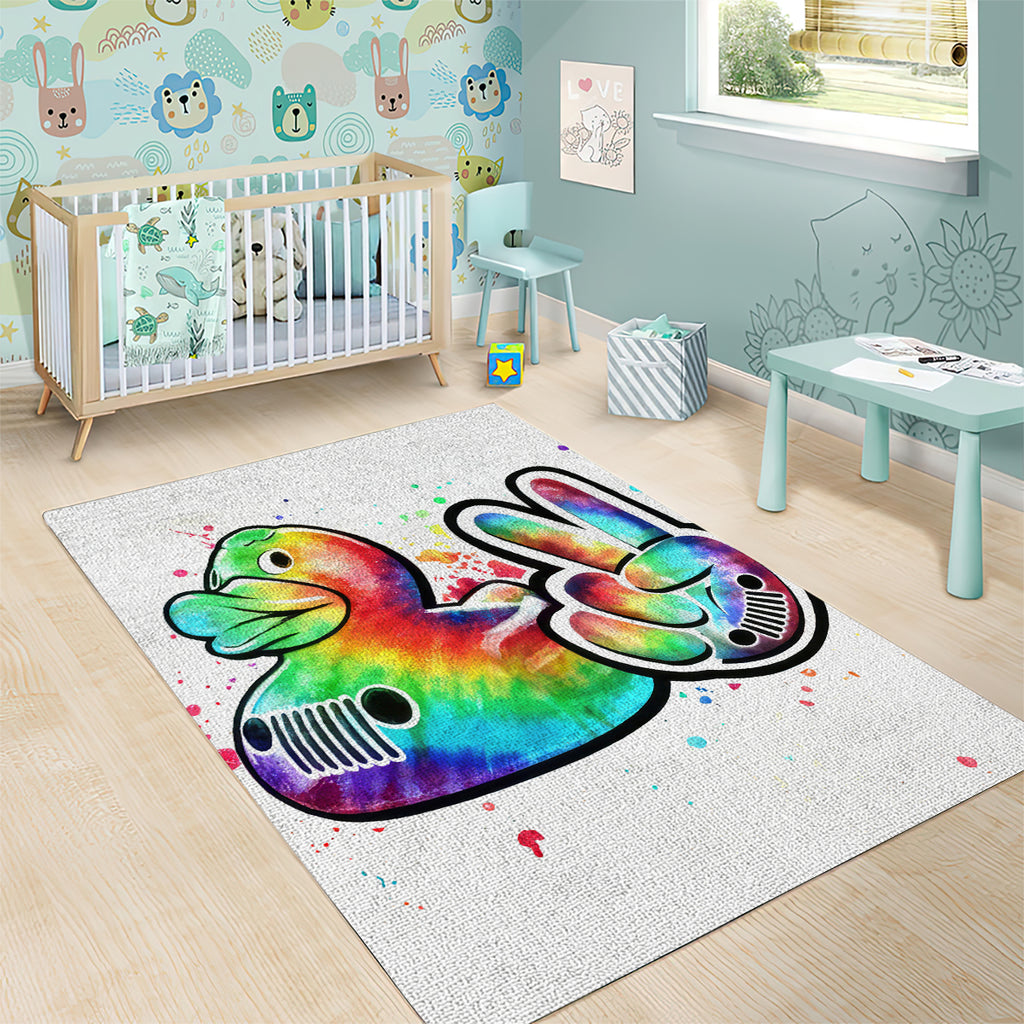 Duck Jeep Area Rug Ain't Nothing But A Jeep Thang