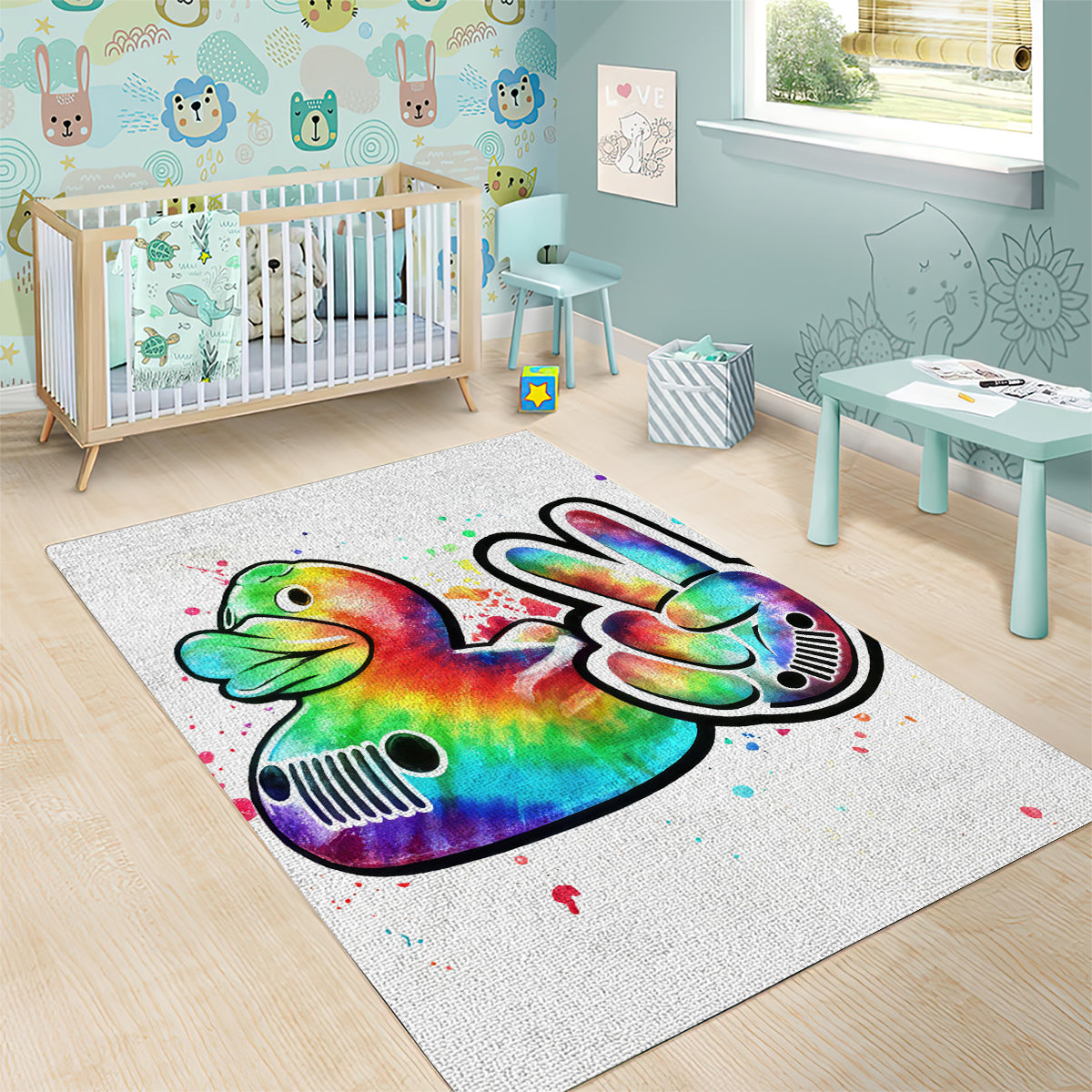Duck Jeep Area Rug Ain't Nothing But A Jeep Thang