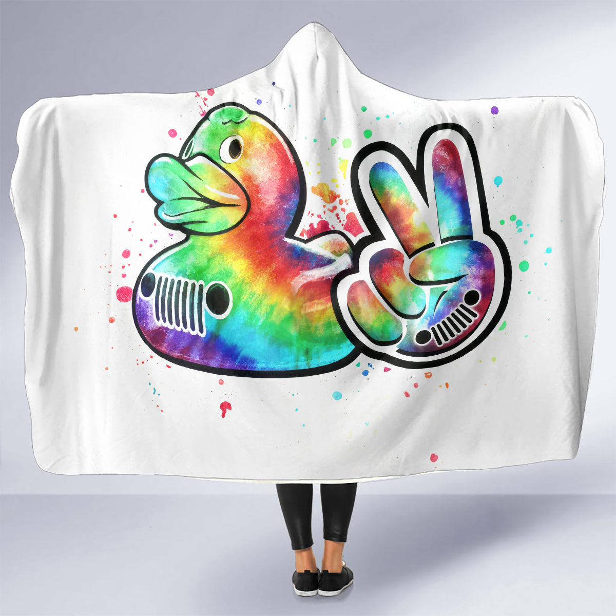 Duck Jeep Hooded Blanket Ain't Nothing But A Jeep Thang