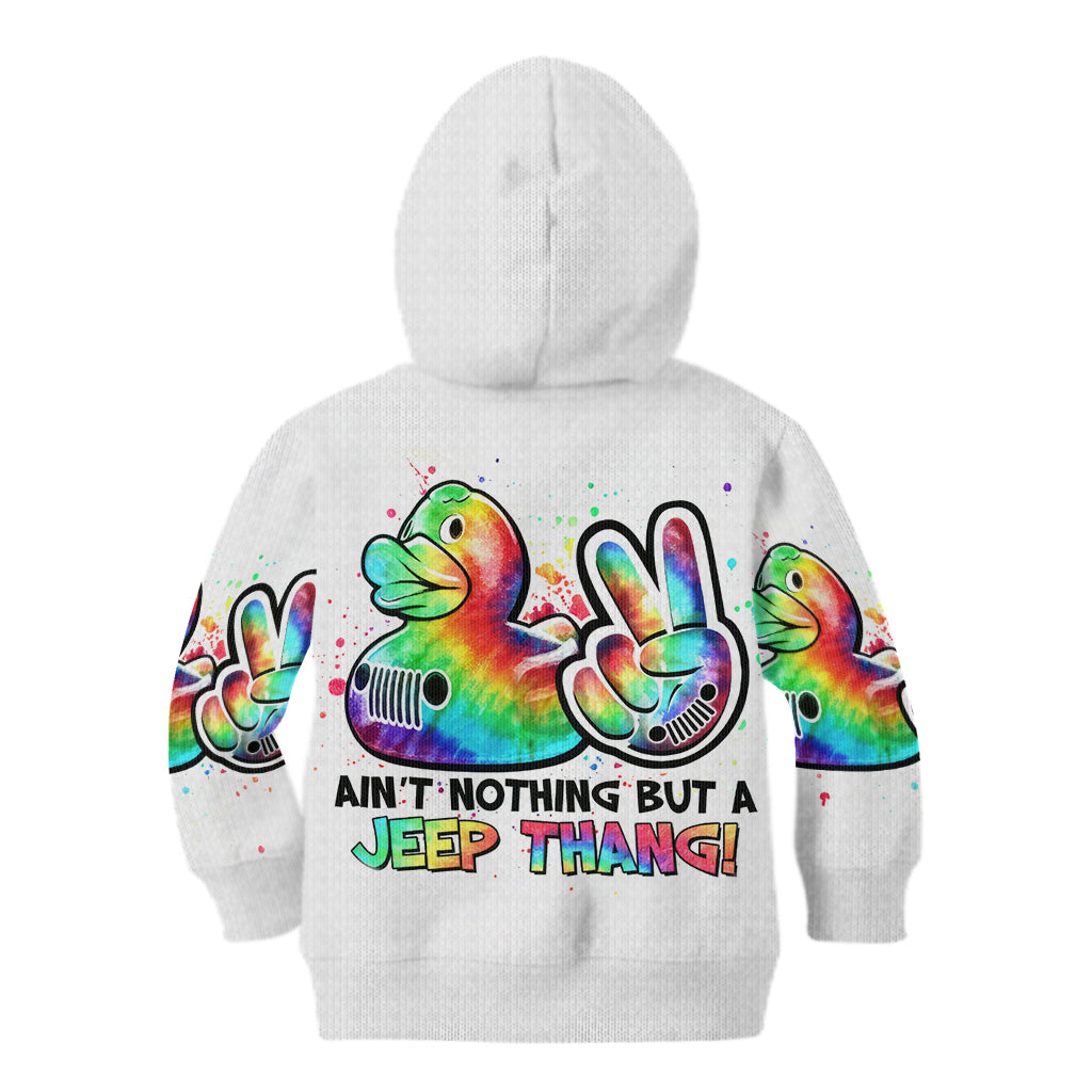 Duck Jeep Kid Hoodie Ain't Nothing But A Jeep Thang