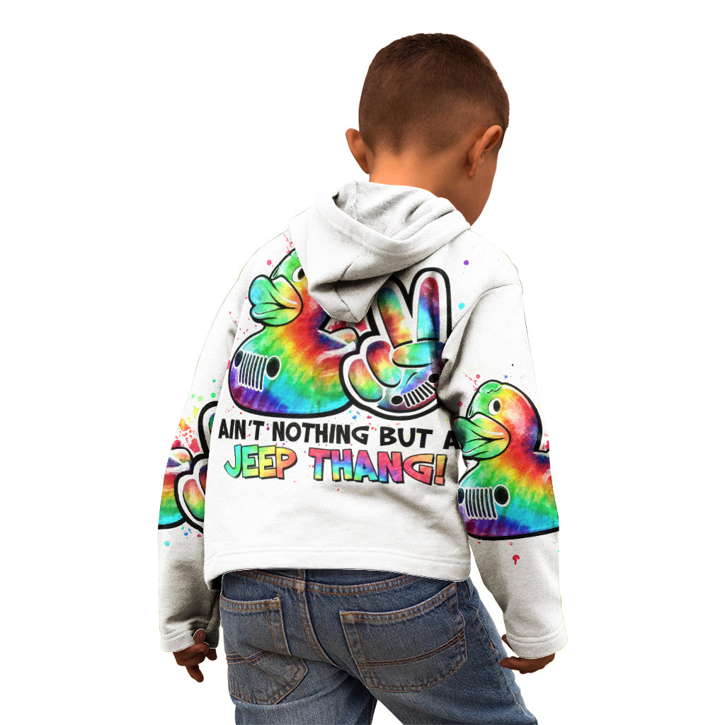 Duck Jeep Kid Hoodie Ain't Nothing But A Jeep Thang