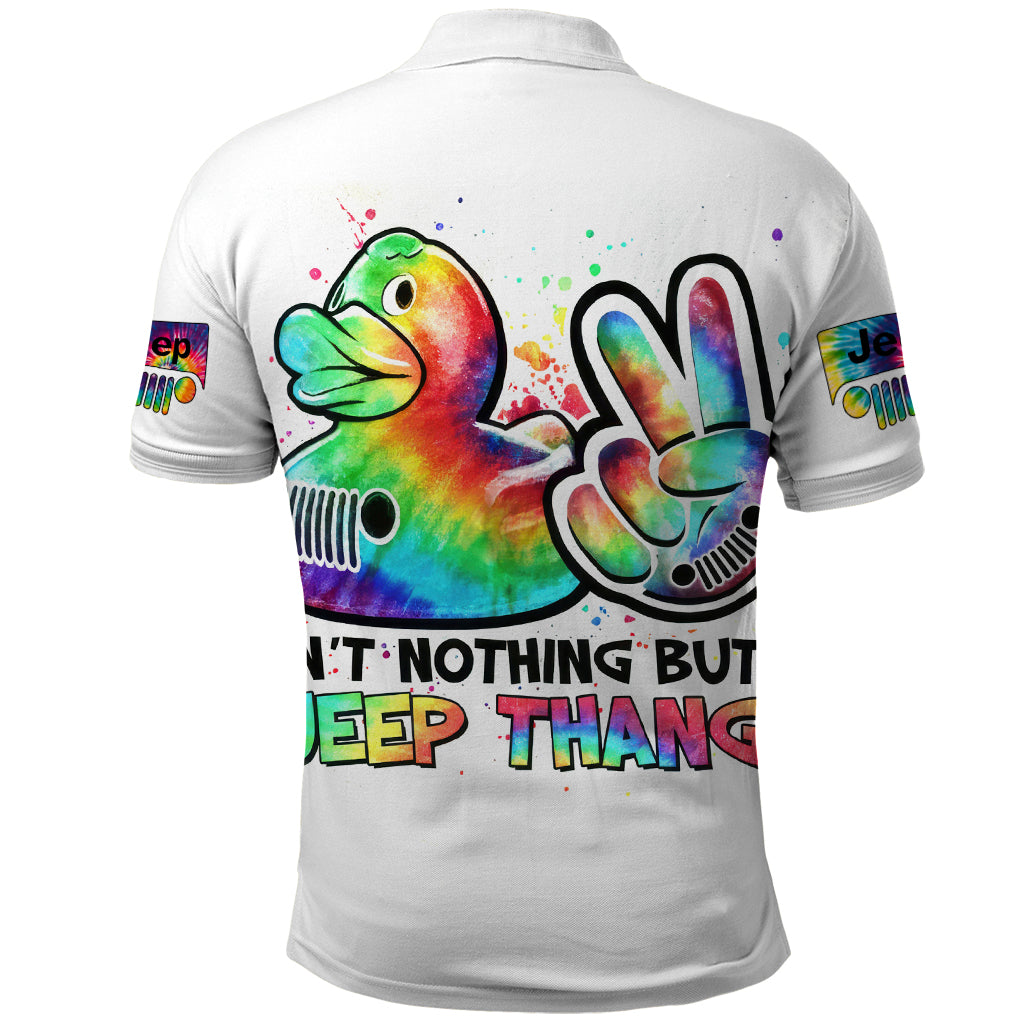 Duck Jeep Polo Shirt Ain't Nothing But A Jeep Thang