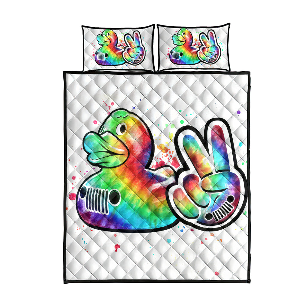 Duck Jeep Quilt Bed Set Ain't Nothing But A Jeep Thang