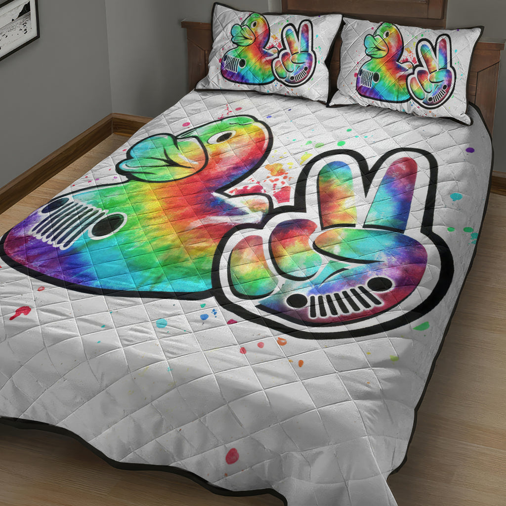 Duck Jeep Quilt Bed Set Ain't Nothing But A Jeep Thang