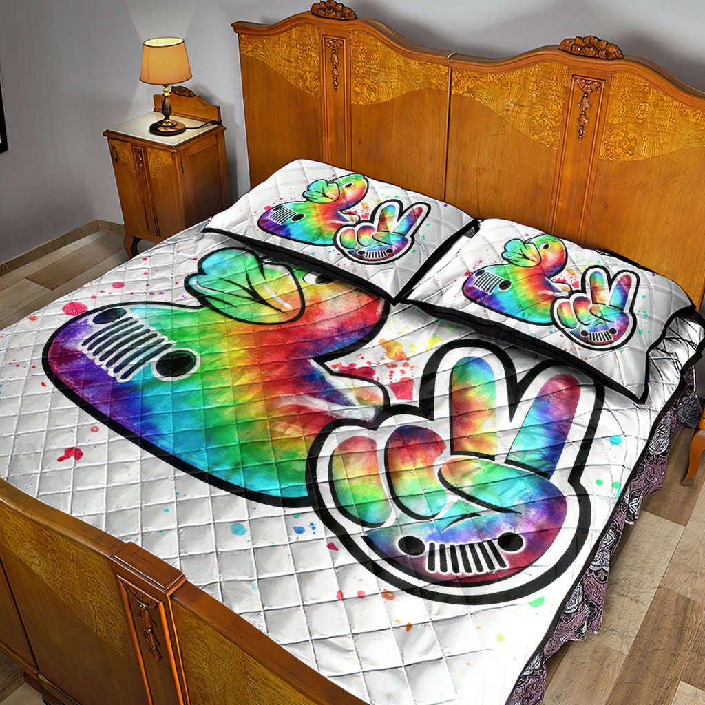 Duck Jeep Quilt Bed Set Ain't Nothing But A Jeep Thang