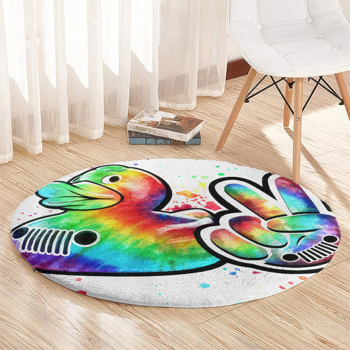 Duck Jeep Round Carpet Ain't Nothing But A Jeep Thang