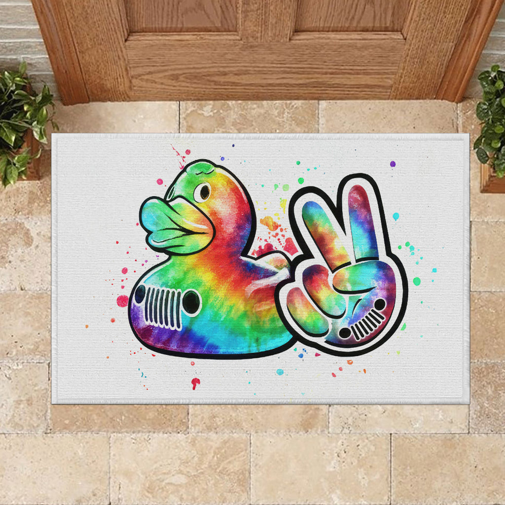 Duck Jeep Rubber Doormat Ain't Nothing But A Jeep Thang
