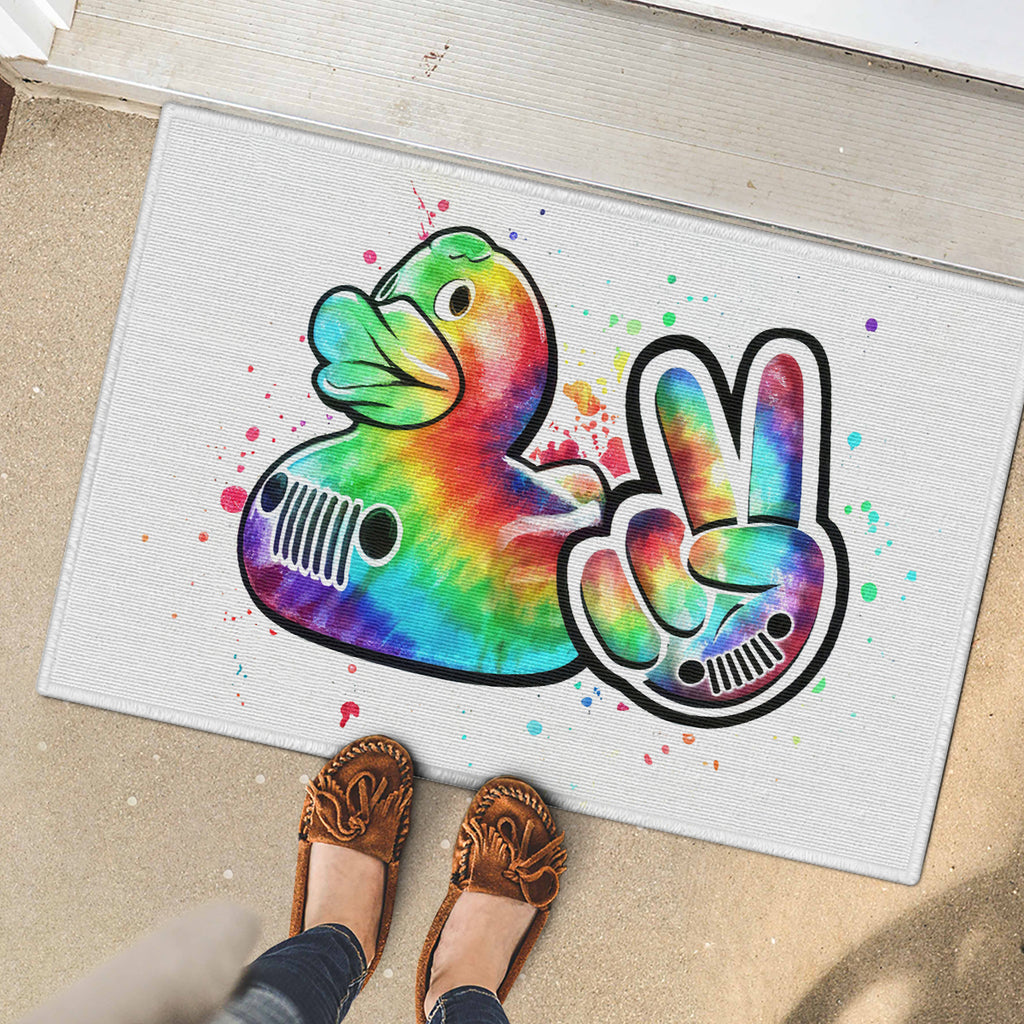 Duck Jeep Rubber Doormat Ain't Nothing But A Jeep Thang