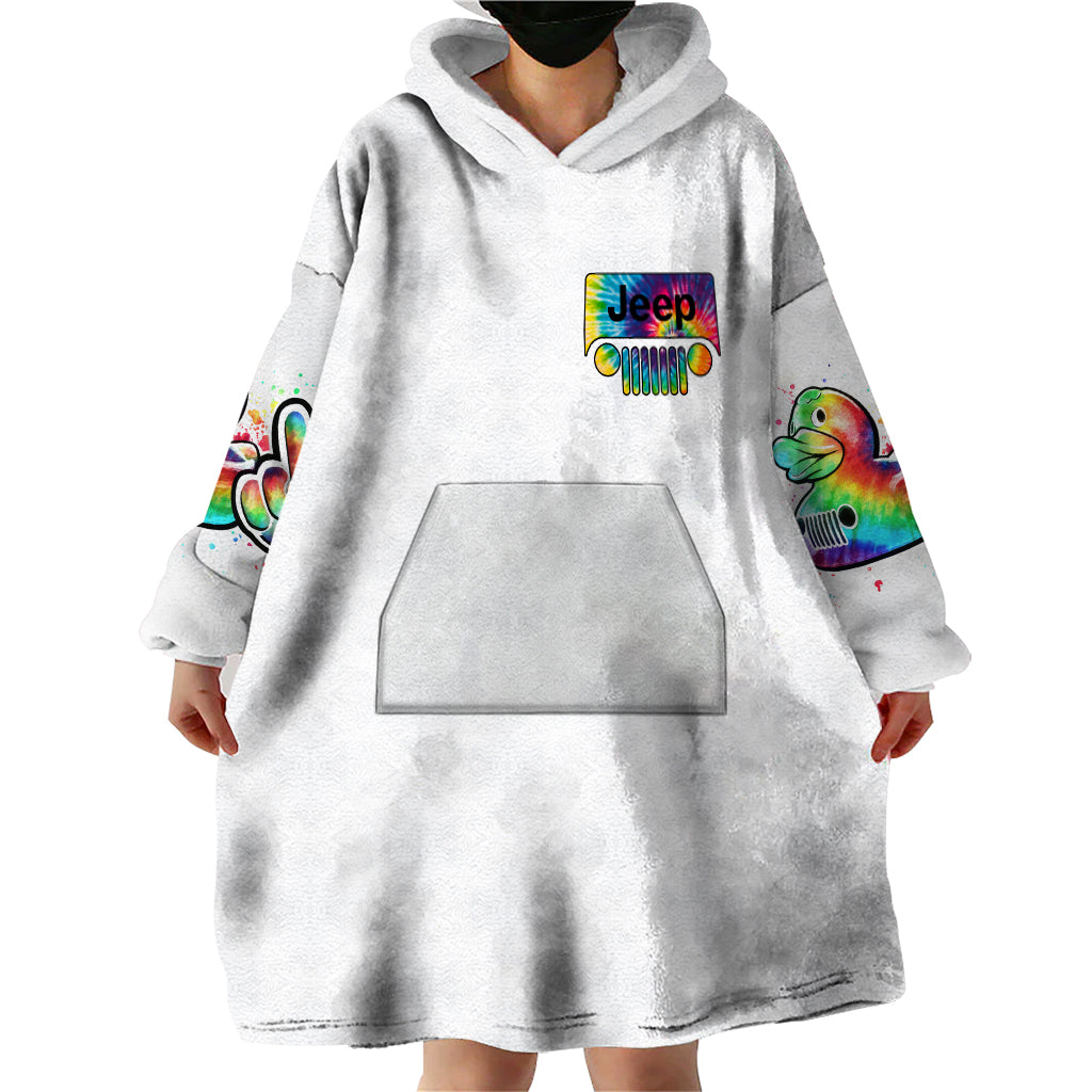 Duck Jeep Wearable Blanket Hoodie Ain't Nothing But A Jeep Thang