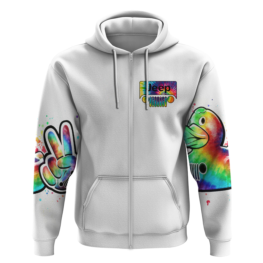 Duck Jeep Zip Hoodie Ain't Nothing But A Jeep Thang
