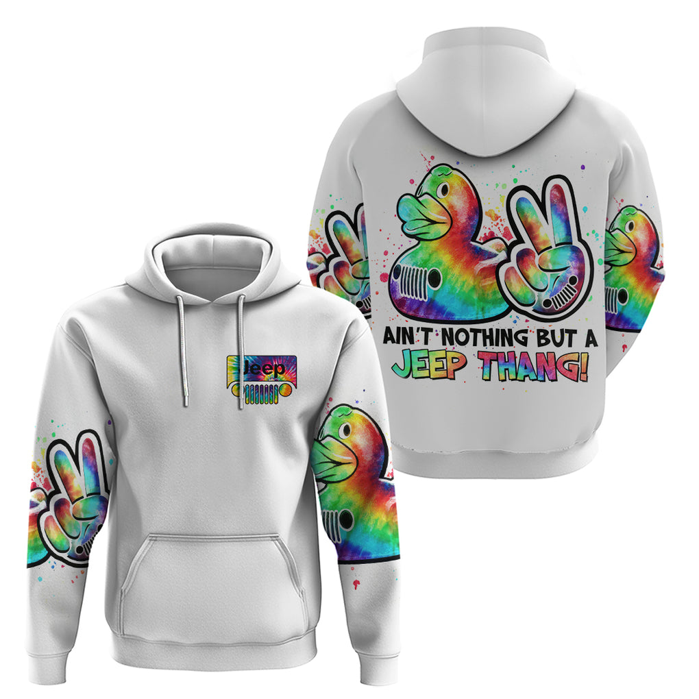Duck Jeep Zip Hoodie Ain't Nothing But A Jeep Thang