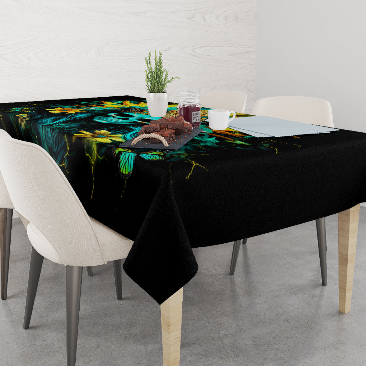 Sunflower Skull Tablecloth Bitch I'm Not A Princess I'm The Fucking Queen