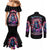 Thunder Skull Couples Matching Mermaid Dress and Long Sleeve Button Shirt Bitch I'm Not A Princess I'm The Fucking Queen