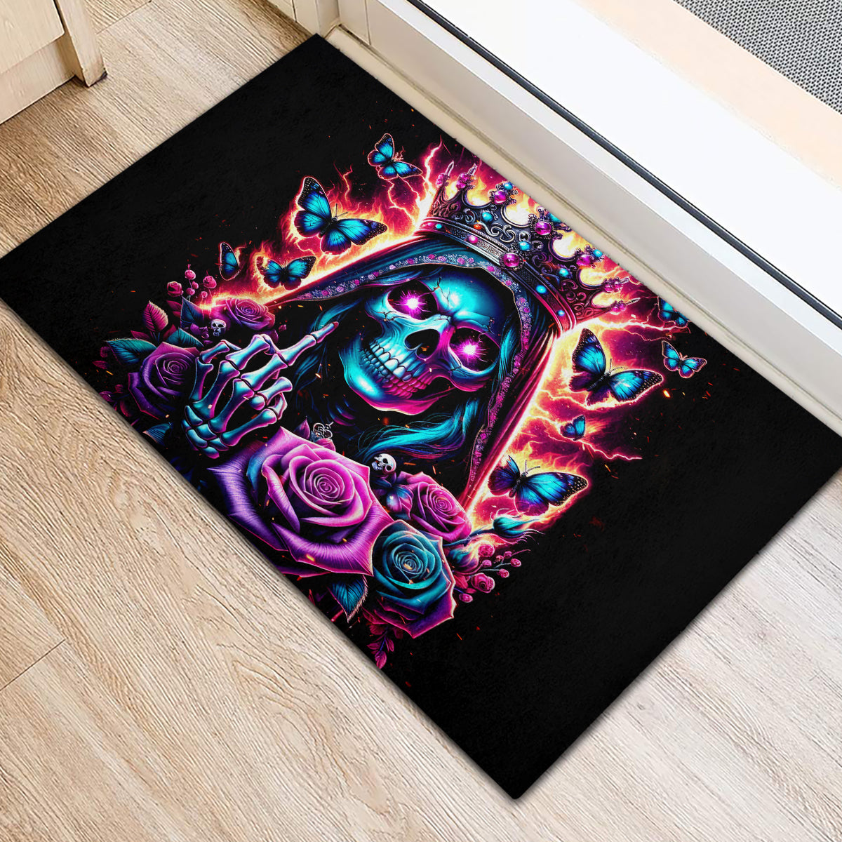 Thunder Skull Rubber Doormat Bitch I'm Not A Princess I'm The Fucking Queen