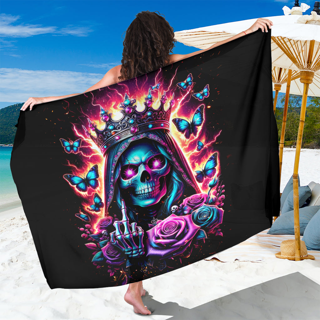 Thunder Skull Sarong Bitch I'm Not A Princess I'm The Fucking Queen