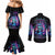 Rose Skull Couples Matching Mermaid Dress and Long Sleeve Button Shirt Bitch I'm Not A Princess I'm The Fucking Queen