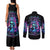 Rose Skull Couples Matching Tank Maxi Dress and Long Sleeve Button Shirt Bitch I'm Not A Princess I'm The Fucking Queen